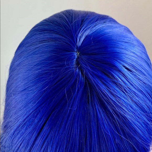 Royal Blue “Put On & Go” Synthetic Event Wig with Bangs 💙 NO FURTHER DISCOUNT - Picture 4 of 16